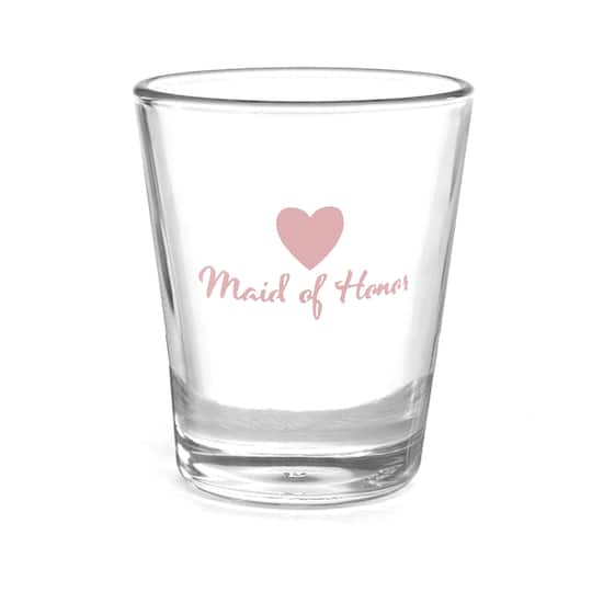 Hortense B. Hewitt Co. Wedding Party Heart Shot Glass